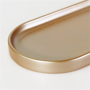 Selim Victoria Oval Tepsi Küçük Vizon 125VZN11RS 