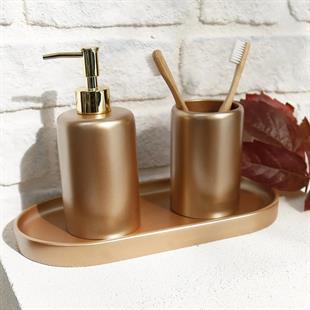 Selim Victoria Oval Tepsi Küçük Vizon 125VZN11RS 