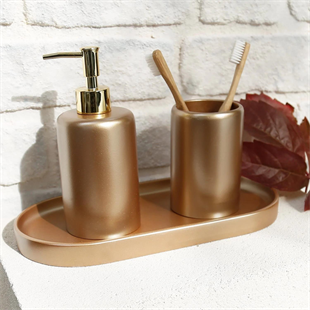 Selim Victoria Oval Tepsi Küçük Vizon 125VZN11RS 