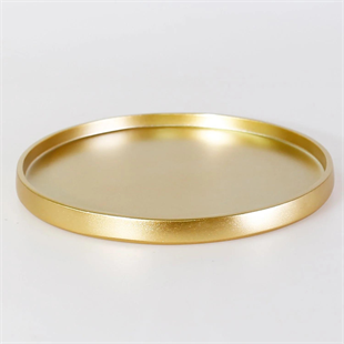 Selim Victoria Yuvarlak Tepsi Altın 126ALT11RS 