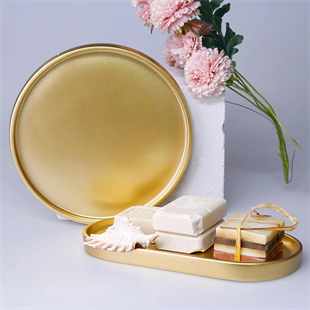 Selim Victoria Yuvarlak Tepsi Altın 126ALT11RS 