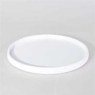 Selim Victoria Yuvarlak Tepsi Beyaz 126BYZ11RS 