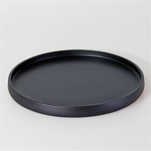 Selim Victoria Yuvarlak Tepsi Siyah 126SYH11RS 