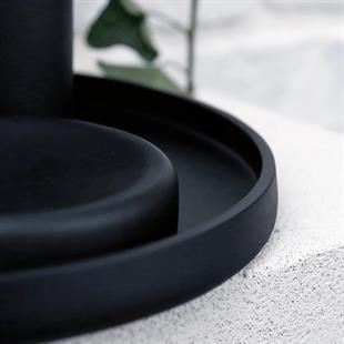 Selim Victoria Yuvarlak Tepsi Siyah 126SYH11RS 