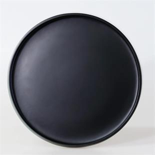 Selim Victoria Yuvarlak Tepsi Siyah 126SYH11RS 