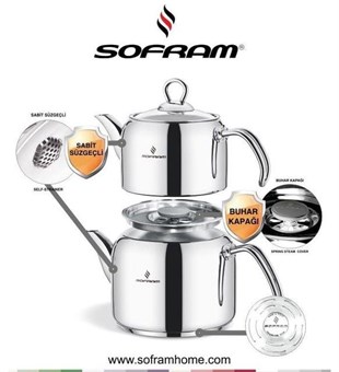 Sofram Soft Minti Boy Çelik Çaydanlık 130 Minti Size 