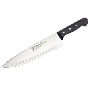Sürbisa 61080 Oluklu Sürmene Şef Aşçı Bıçağı Pimli Sap 20 Cm 