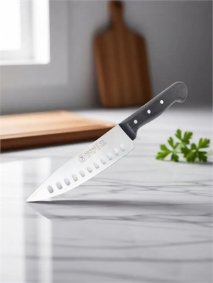 Sürbisa Sürmene 61070 Oluklu Şef Aşçı Bıçağı Pimli Sap 17 Cm 