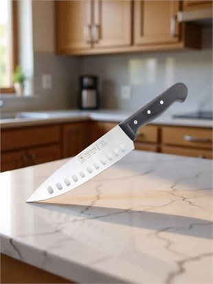 Sürbisa Sürmene 61070 Oluklu Şef Aşçı Bıçağı Pimli Sap 17 Cm 