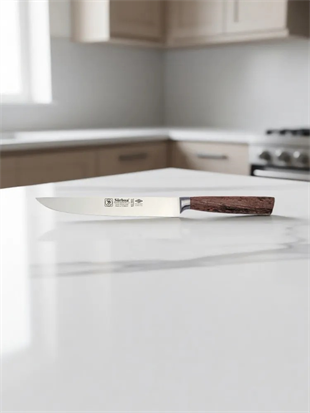 Sürbisa Sürmene 61301 Sıcak Dövme Mutfak Bıçağı Zeytin Saplı Ahşap 21 Cm 