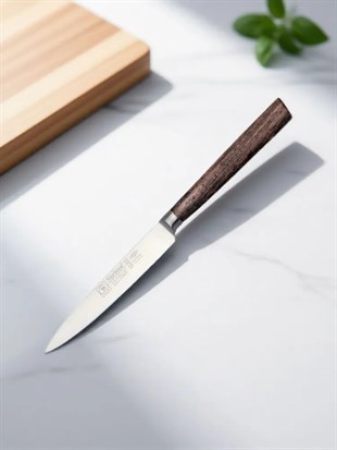 Sürbisa Sürmene 61303 Sıcak Dövme Mutfak Bıçağı Zeytin Saplı Ahşap 12 Cm 