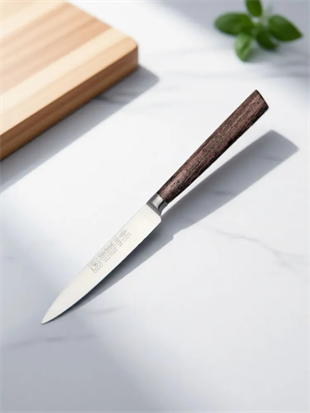 Sürbisa Sürmene 61303 Sıcak Dövme Mutfak Bıçağı Zeytin Saplı Ahşap 12 Cm 