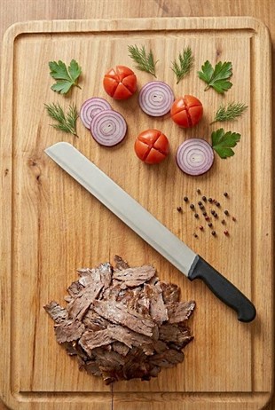 Sürmene Döner Bıçağı Kaşar ve Kavurma Bıçak Paslanmaz Çelik 48 Cm Dönerci Bıçağı Sürbisa 61633 