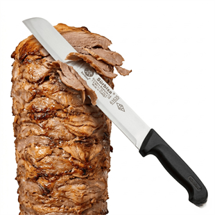 Sürmene Döner Kesme Bıçağı Kaşar ve Kavurma Bıçak Paslanmaz Çelik 45 Cm Sürbisa 61635 