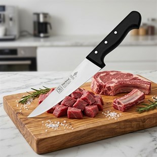 Sürmene Kasap Bıçağı 30 cm Keskin Et Doğrama Kuşbaşı Kemik Sıyırma Kurban Kesim Bıçağı Sürbisa 61021 