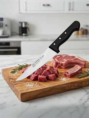 Sürmene Kasap Bıçağı 30 cm Keskin Et Doğrama Kuşbaşı Kemik Sıyırma Kurban Kesim Bıçağı Sürbisa 61021 