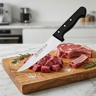 Sürmene Kasap Bıçağı 30 cm Keskin Et Doğrama Kuşbaşı Kemik Sıyırma Kurban Kesim Bıçağı Sürbisa 61021 