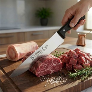 Sürmene Kasap Bıçağı Pimli Sap 28 Cm Kelle Kuşbaşı Kesim Kemik Sıyırma Doğrama Bıçağı Sürbisa 61040 