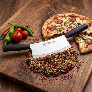 Sürmene Kasap Zırh Bıçağı 33 cm Et Kıyma Ezme Satırı Kurban ve Pizza Satır Bıçağı Sürbisa 61706 