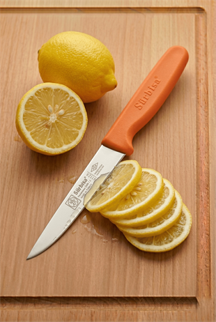 Sürmene Sebze Meyve Bıçağı Turuncu Paslanmaz Çelik Pratik Keskin Mutfak Bıçak Sürbisa 61004 