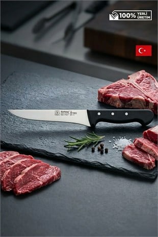 Sürmene Sürbisa 61012 Kasap Bıçağı 27 Cm Et Kesim Kemik Kaburga Sıyırma Doğrama Mutfak Ekmek Sebze Bıçağı 
