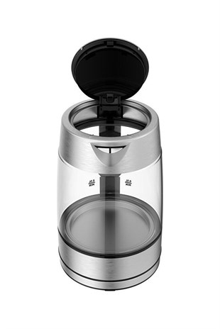 Tefal 1,7 Litre Paslanmaz Çelik Işıklı Cam Kettle 