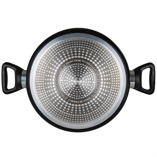Tefal Titanium 3X Force 24 Cm Cam Kapaklı Kısa Tencere 2100134009 