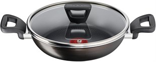 Tefal Titanyum 2X XL Difüzyon Tabanlı Kapaklı Sahan 24 Cm 