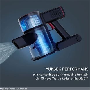Tefal TY6T90TR X-Force Flex 8.60 Max Aqua Kablosuz Şarjlı Dikey Süpürge 2211401272 