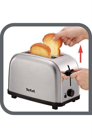 Tefal Ultra Mini 700 Watt Paslanmaz Çelik Ekmek Kızartma Makinesi Gri TT330D11 