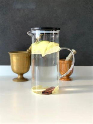 The Mia Borosilikat Cam Sürahi 2 Li Set 1300 Cc Siyah SSE0017 