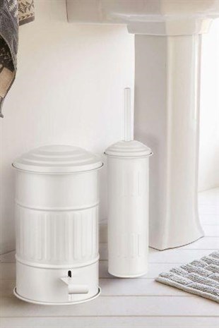 The Mia Çöp Kovası Banyo 5 Lt - Beyaz GLV0311 