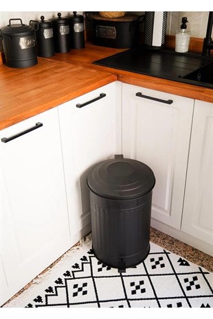 The Mia Çöp Kovası Mutfak 37 Litre Siyah MGL0002 