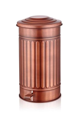 The Mia Çöp Kovası Mutfak Bakır Kaplama 24 Lt GLV0323 