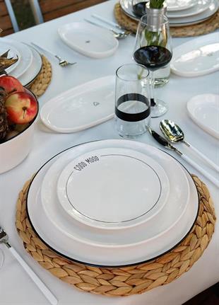 The Mia Daily Tunes Pasta Tabağı 6lı Set 19 cm 