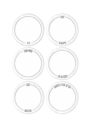 The Mia Daily Tunes Pasta Tabağı 6lı Set 19 cm 