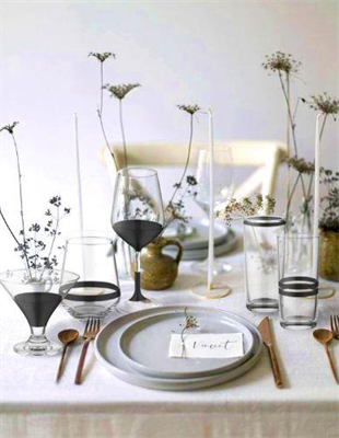 The Mia Dark Su Bardağı Kısa 6 Lı Set DRK0003 