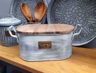 The Mia Ekmek Saklama Kabı - Stone STN0003 
