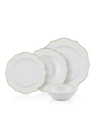 The Mia ESTEE 24 Parça Yemek Seti - Bone Porselen DNR0007 