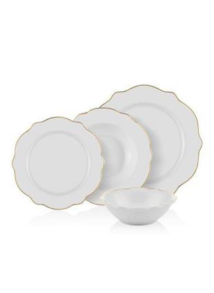 The Mia ESTEE 24 Parça Yemek Seti - Bone Porselen DNR0007 
