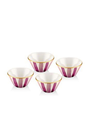 The Mia Fez 4lü Kase Seti - 10 cm Mor FEZ0033 