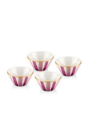 The Mia Fez 4lü Kase Seti - 10 cm Mor FEZ0033 