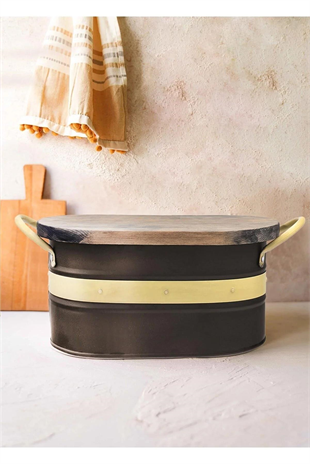 The Mia Galvin Ekmek Saklama Kabı Siyah GLN0064 