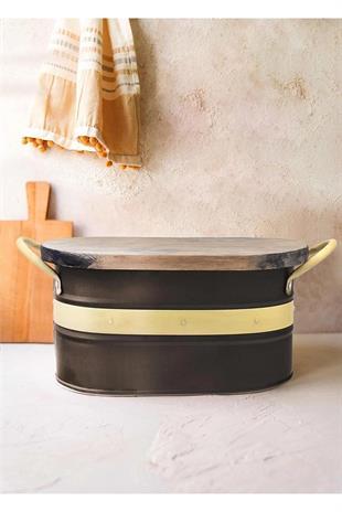 The Mia Galvin Ekmek Saklama Kabı Siyah GLN0064 