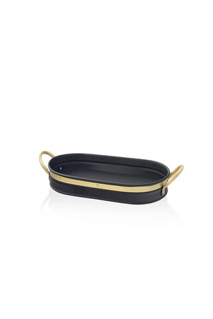 The Mia Galvin Tepsi Siyah 54x24 cm GLN0081 