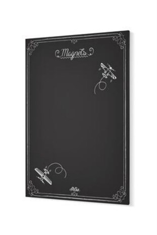 THE MİA MAGNET PANOSU SİYAH - 70 X 50 CM GLV0634 