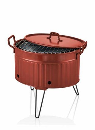 The Mia Mangal / Barbekü 37 x 44 x 31 Kırmızı GLV0702 