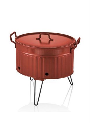 The Mia Mangal / Barbekü 37 x 44 x 31 Kırmızı GLV0702 