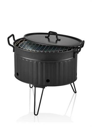 The Mia Mangal / Barbekü 37 x 44 x 31 Siyah GLV0701 