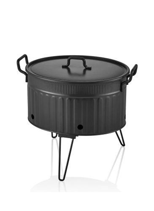 The Mia Mangal / Barbekü 37 x 44 x 31 Siyah GLV0701 